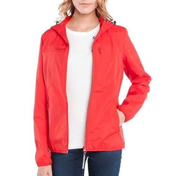 BAUBAX EUC Hooded Red Water
Repellent Travel Jacket. All Seasons. Size M. - Picture 2 of 16